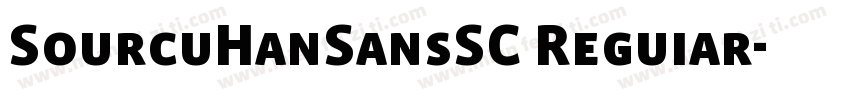 SourcuHanSansSC Reguiar字体转换